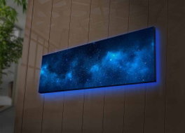 Wallity Cuadro Decorativo en Lienzo Iluminado con LEDs 30 x 90 cm